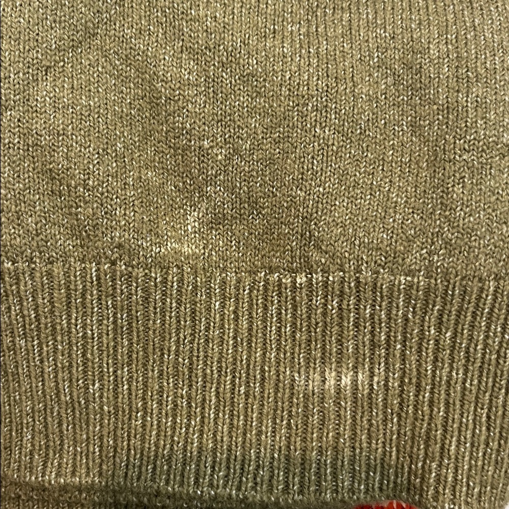 Who What Wear Olive Green Puff Sleeve Polo Sweater - Picture 5 of 5